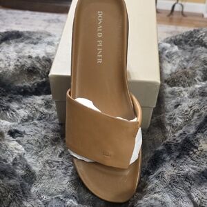 Donald Pliner Slide Sandal Size US 10 Saddle Color